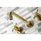 Kingston Brass Roman Tub Faucet, Polished Brass, Wall Mount KS8022BEX - alternate 3